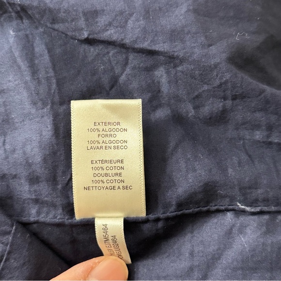 Elisa J Navy Blue Halter Midi Dress Cotton Lace Tiered Boho Size 2 cottagecore - Picture 6 of 7